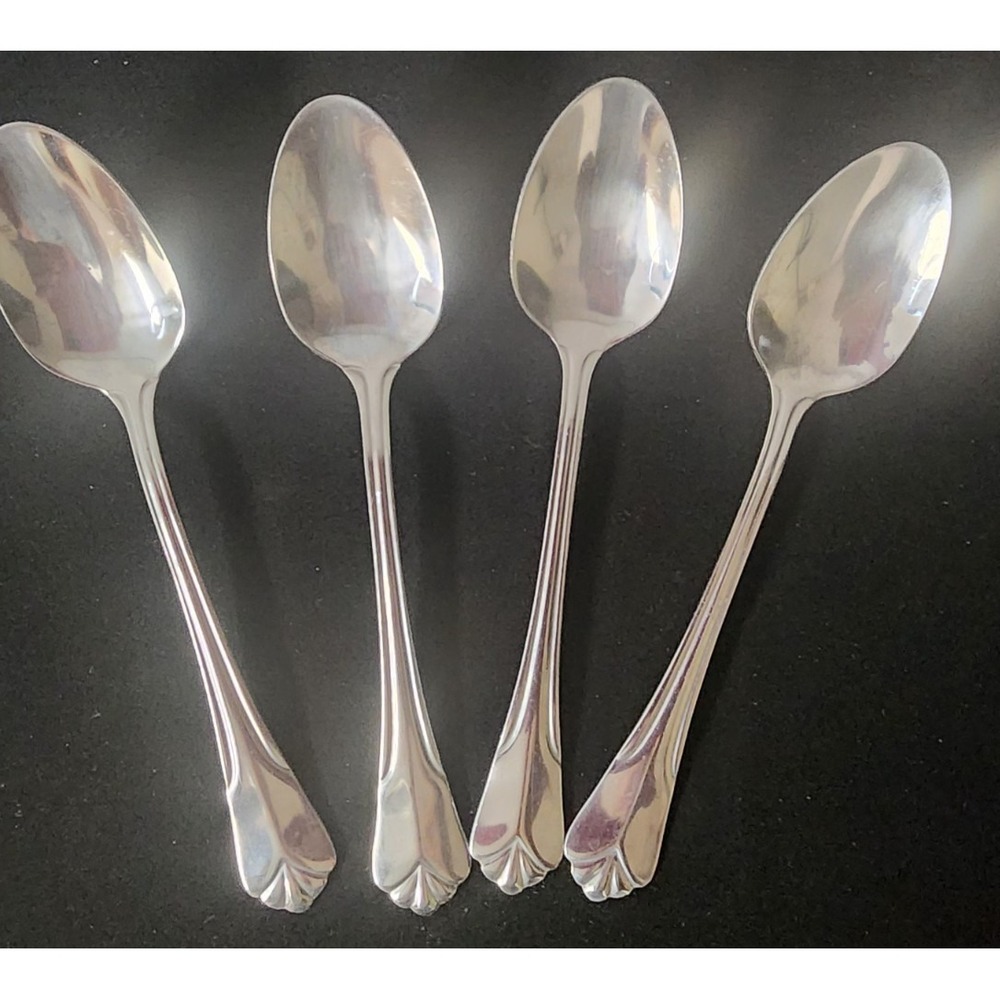 Farberware Bevel Teaspoons (4)  Stainless  6 1/4"     Discontinued‎